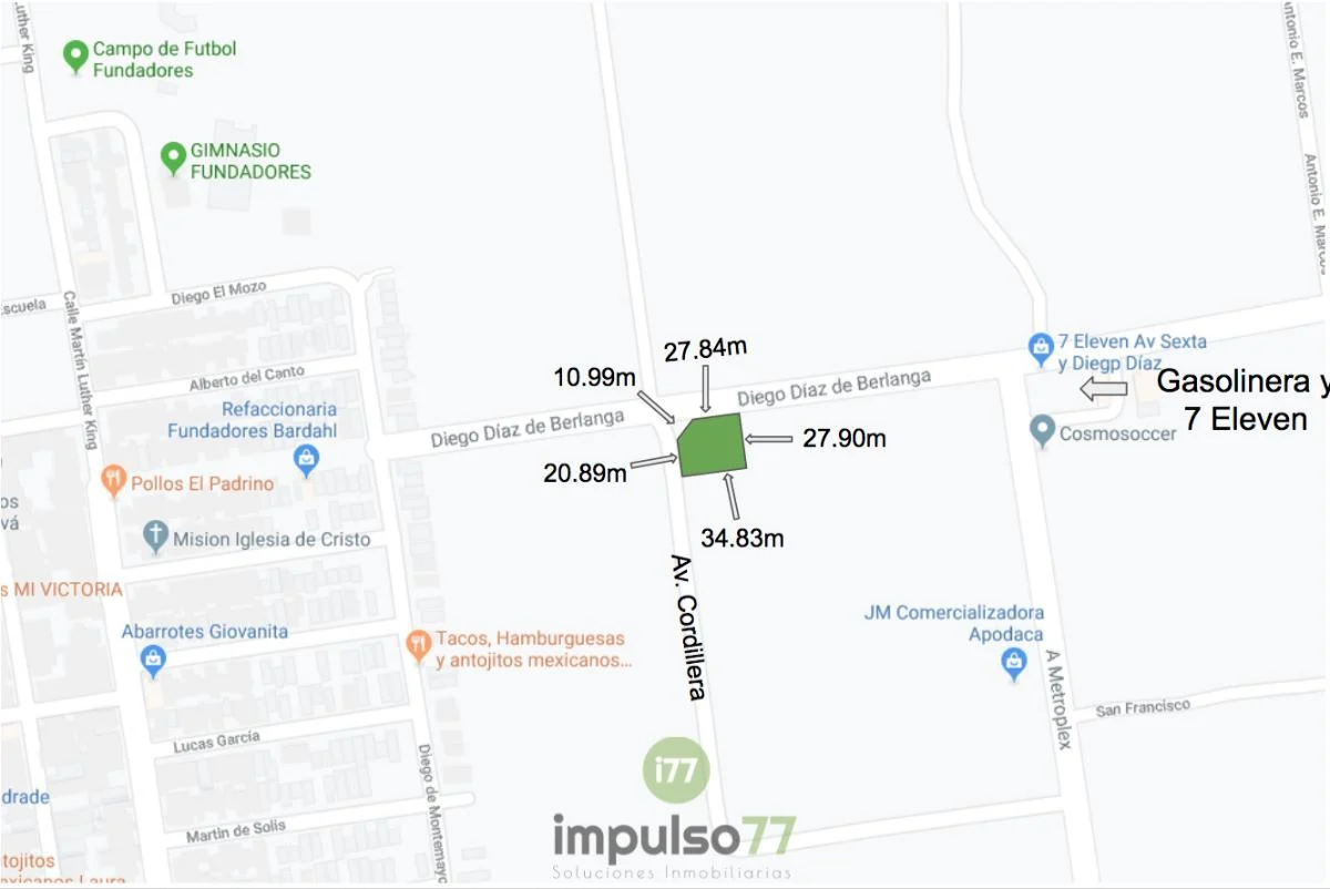 Terreno diego díaz 961m2 2